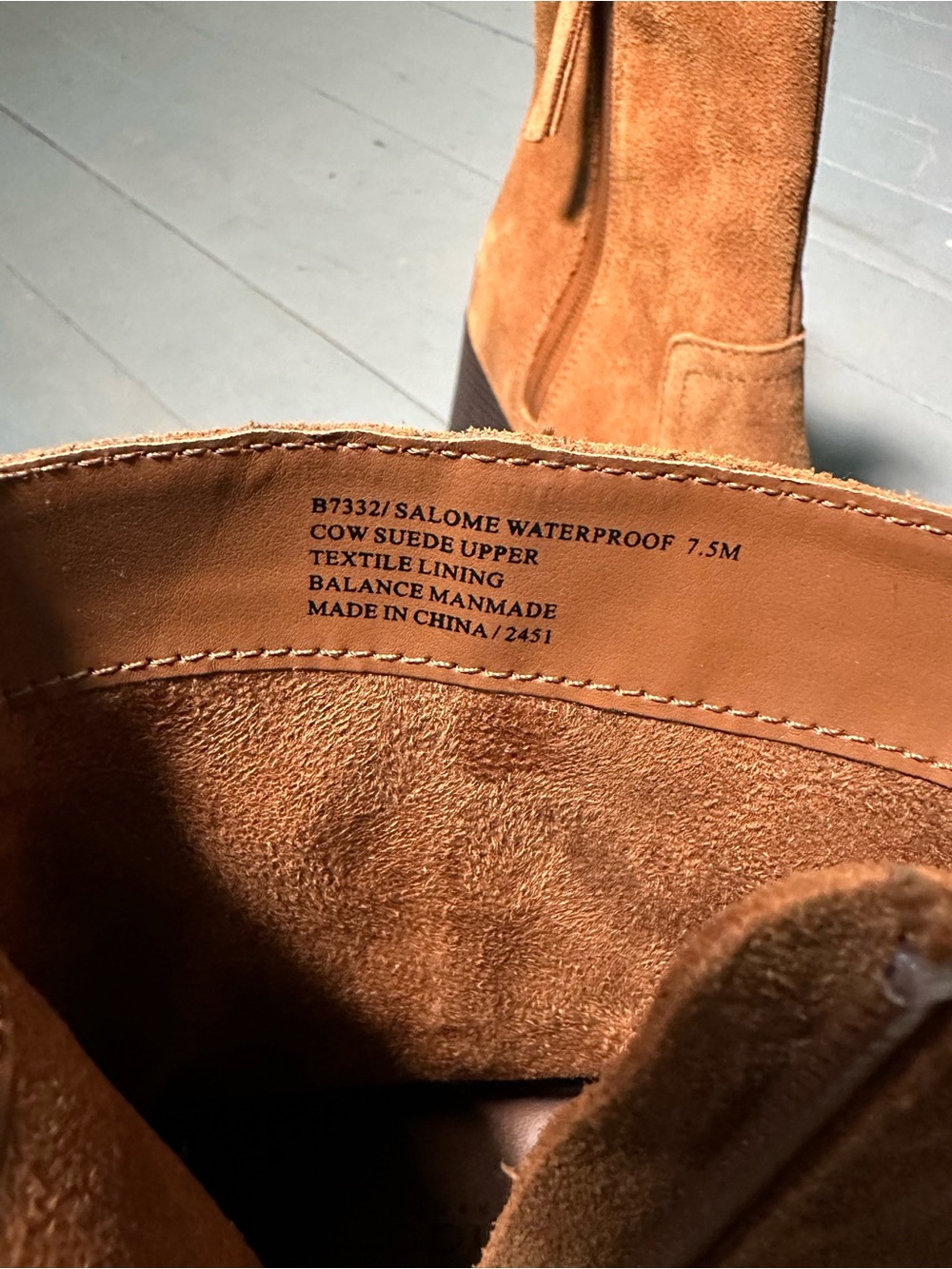 Blondo Tan Suede Ankle Booties with Block Heel Waterproof Leather - Picture 11 of 11